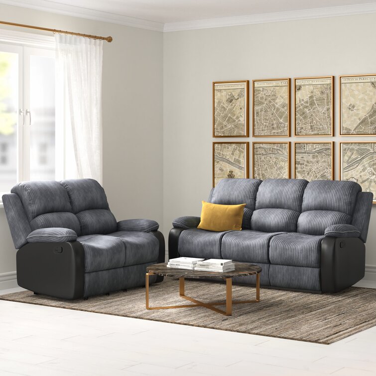 Gray reclining living on sale room set